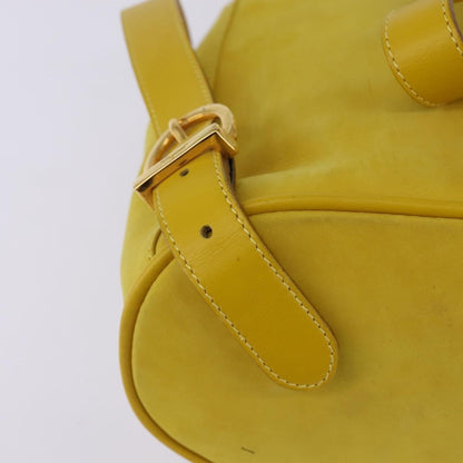 Salvatore Ferragamo Gancini Backpack Suede, YELLOW, SUEDE, Backpack