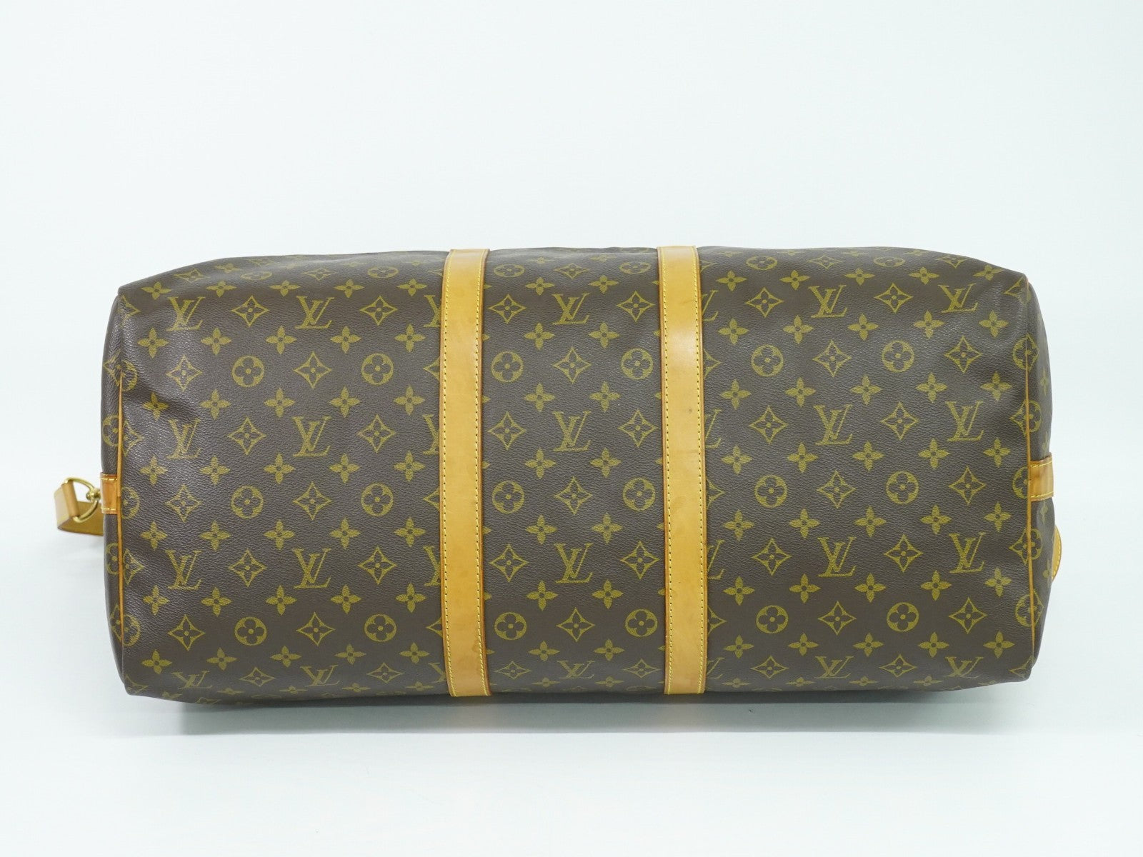 Louis Vuitton Keepall Bandouliere Bag Monogram Canvas, BROWN, CANVAS, Travel bag