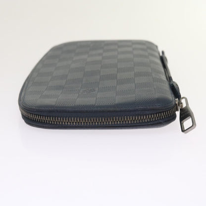 Louis Vuitton Organiser Atholl Leather, BLACK, LEATHER, Clutche & pouche