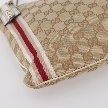 Gucci Jolicoeur Messenger Bag GG Canvas, BEIGE, CANVAS, Shoulder bag