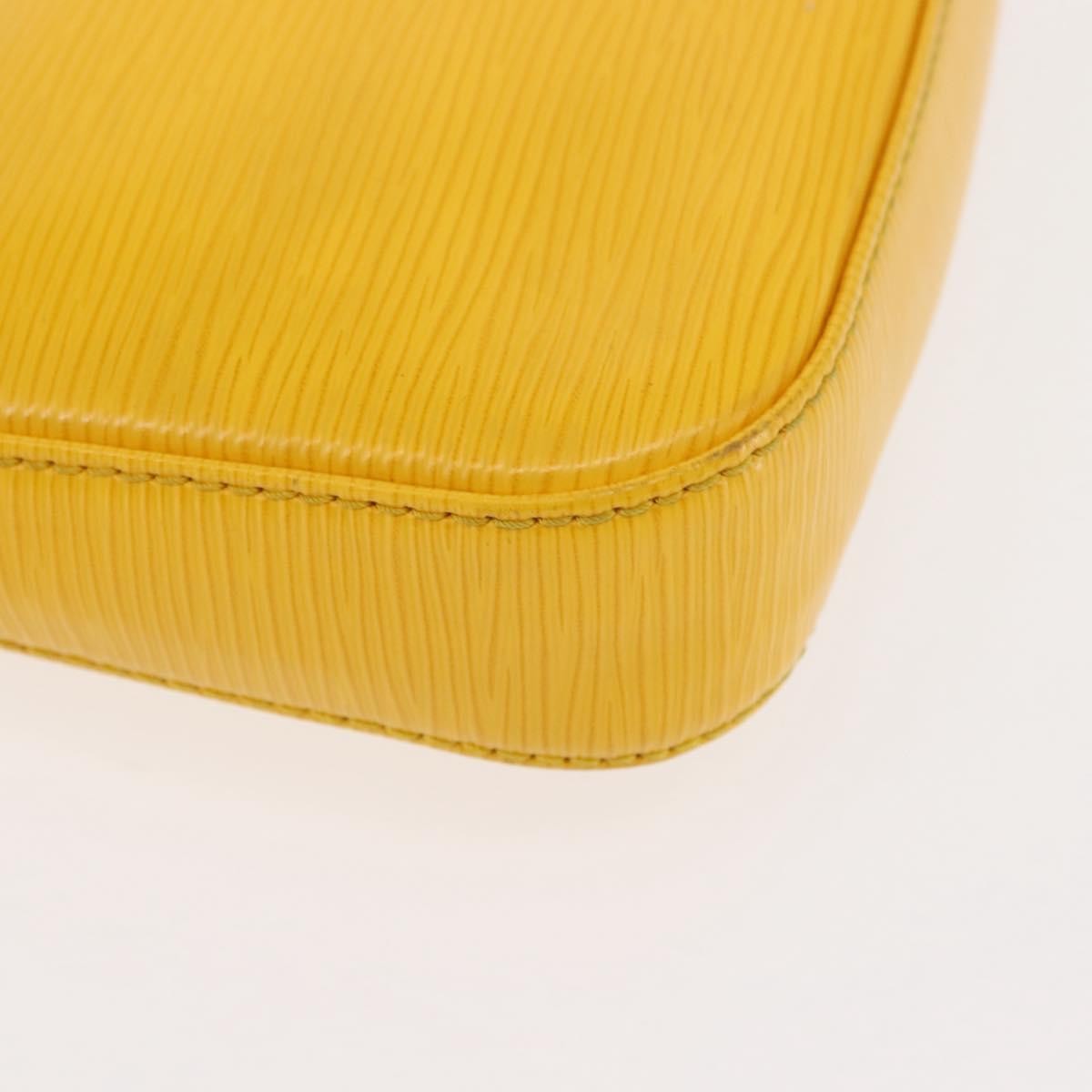Louis Vuitton Pochette Accessoires NM Epi Leather, YELLOW, LEATHER, Clutche & pouche
