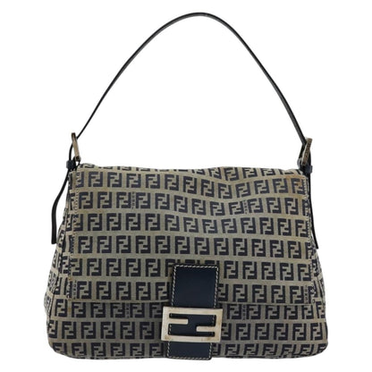 Fendi Mama Forever Bag Zucchino Canvas, Navy, Canvas, Shoulder Bag