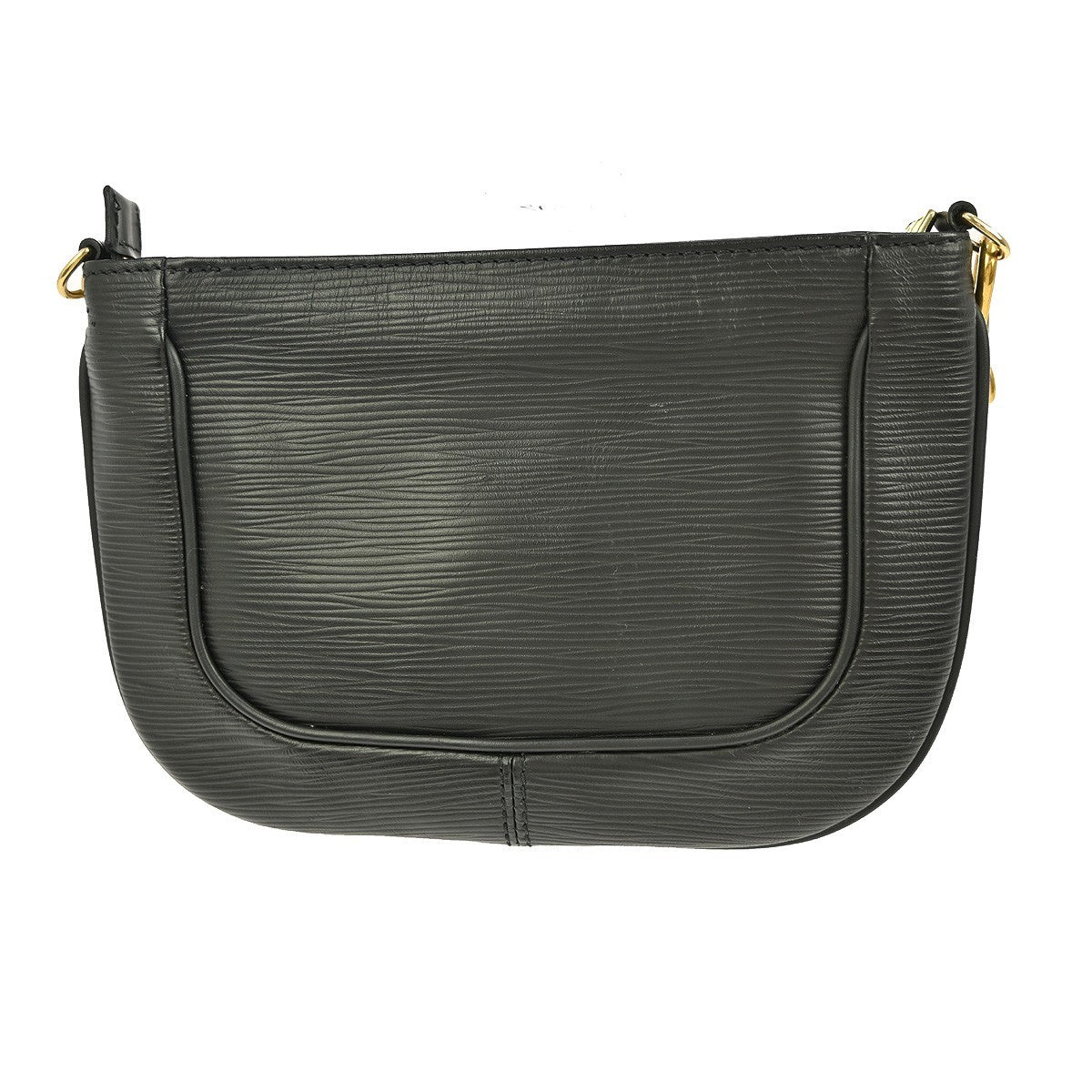 Louis Vuitton Sarvanga Handbag Epi Leather, BLACK, LEATHER, Clutche & pouche