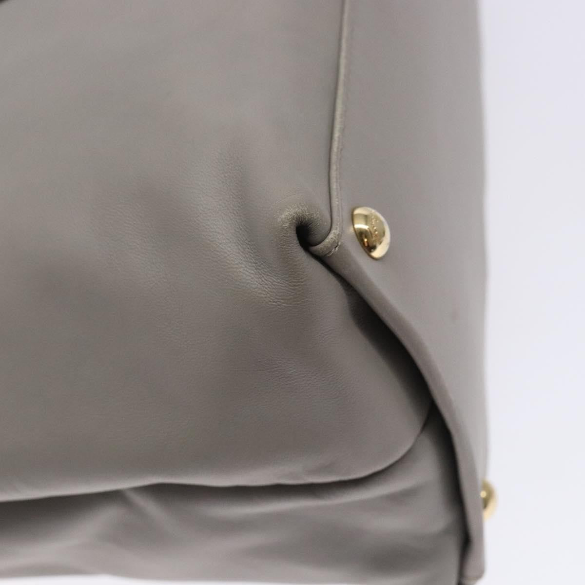 Salvatore Ferragamo Vala Handbag Leather, GRAY, LEATHER, Handbag