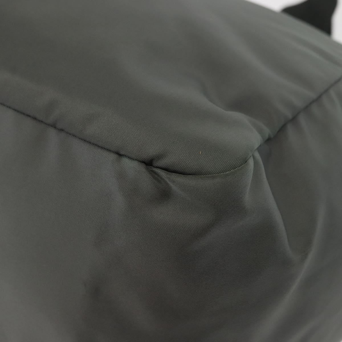 Prada Vela Convertible Tote Tessuto, Khaki, Nylon, Tote Bag
