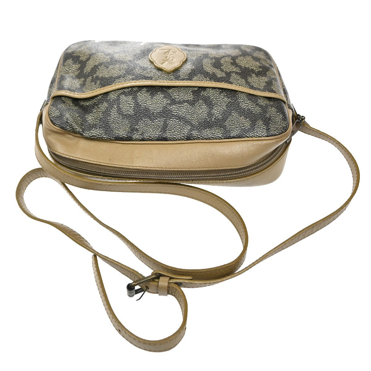 Saint Laurent Vintage Shoulder Bag PVC Leather, Beige, PVC, Shoulder Bag