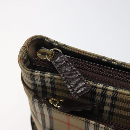 Burberry Nova Check Handbag Nova Check Canvas and leather, BEIGE, CANVAS, Handbag