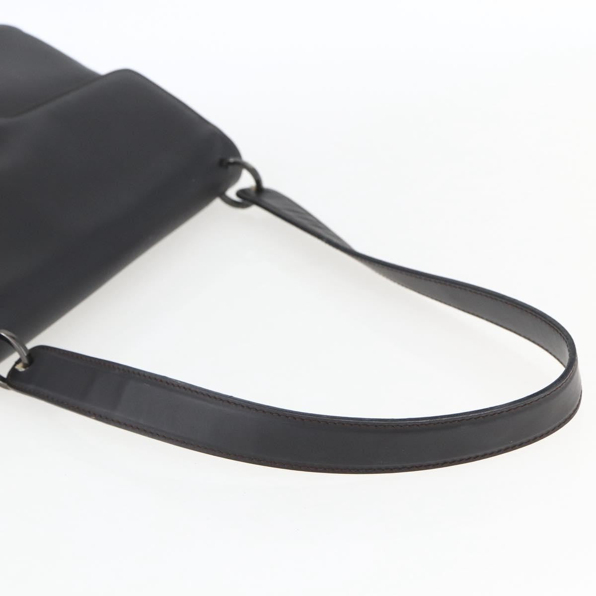 Salvatore Ferragamo Vala Shoulder Bag Leather, BLACK, LEATHER, Shoulder bag
