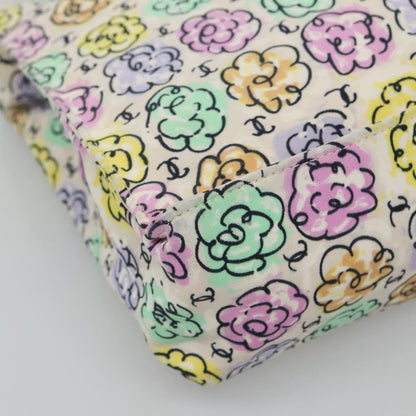 Chanel Vintage Camellia Tote Printed Nylon, MULTICOLOUR, NYLON, Tote bag
