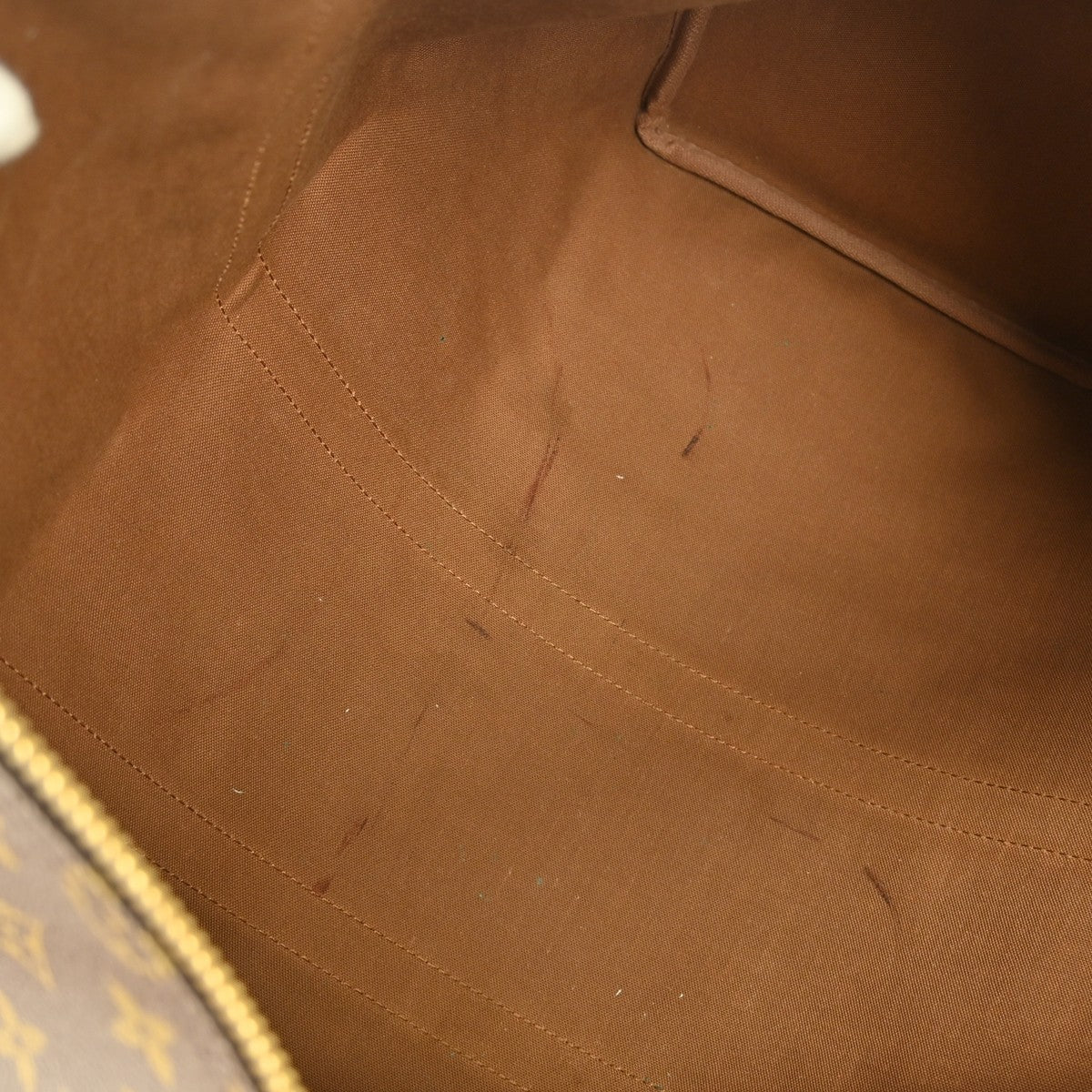Louis Vuitton Keepall Bag Monogram Canvas, BROWN, CANVAS, Travel bag