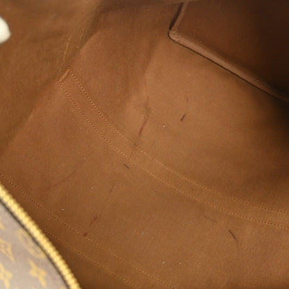 Louis Vuitton Keepall Bag Monogram Canvas, BROWN, CANVAS, Travel bag