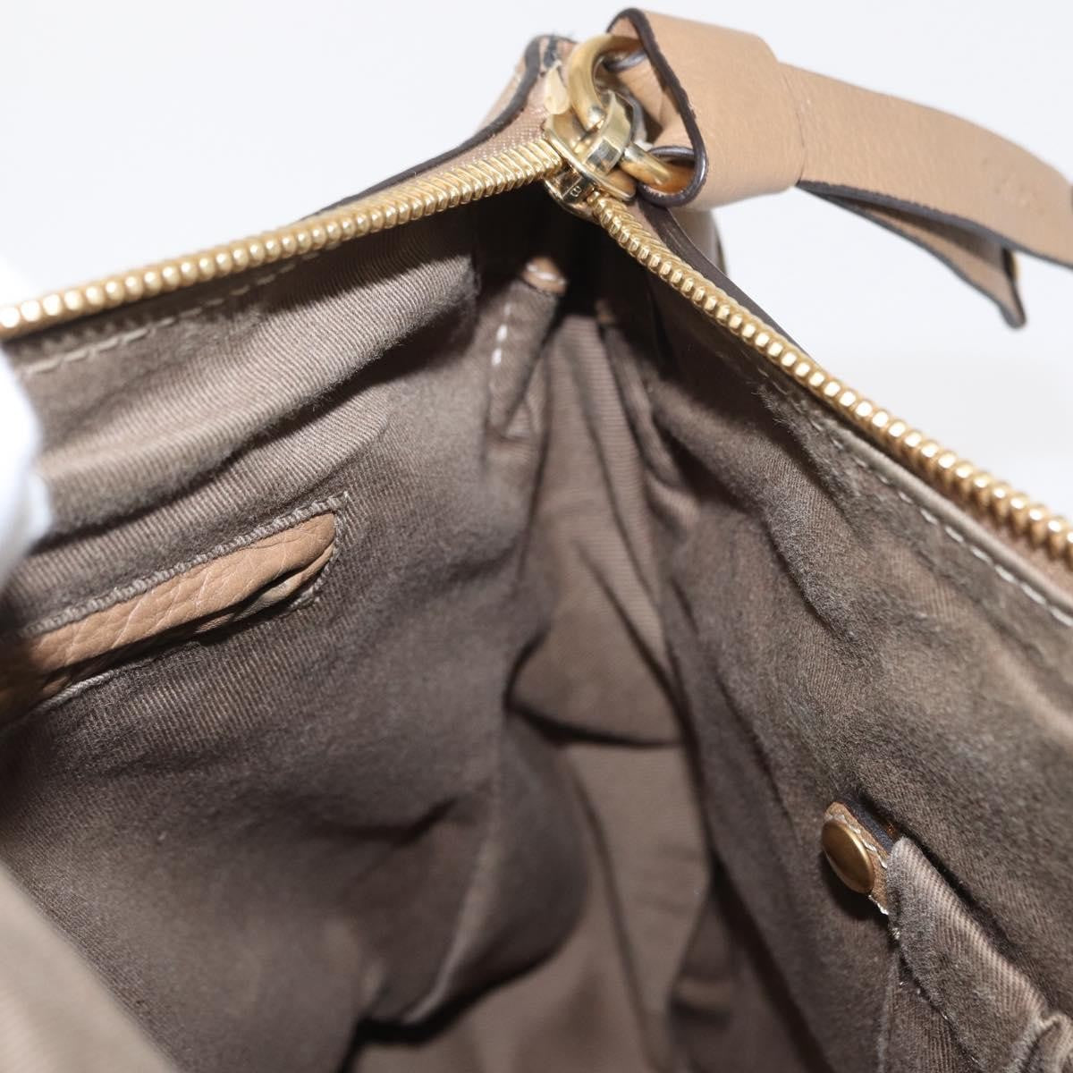 Chloe Marcie Satchel Studded Leather, BEIGE, LEATHER, Handbag