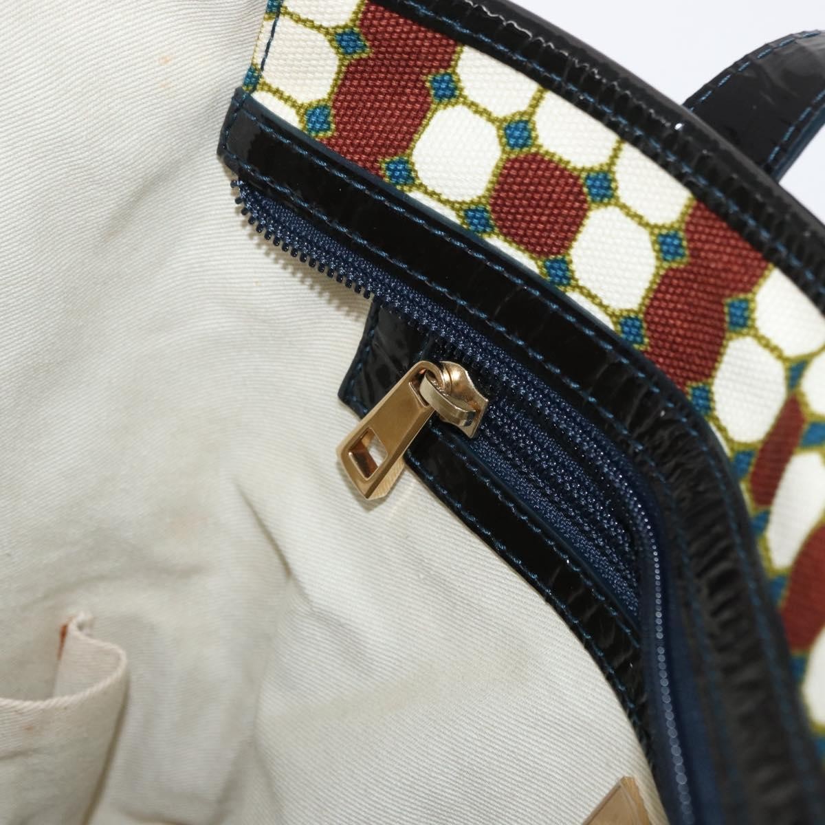 Bally Vintage Handbag Canvas, Brown, Canvas, Handbag