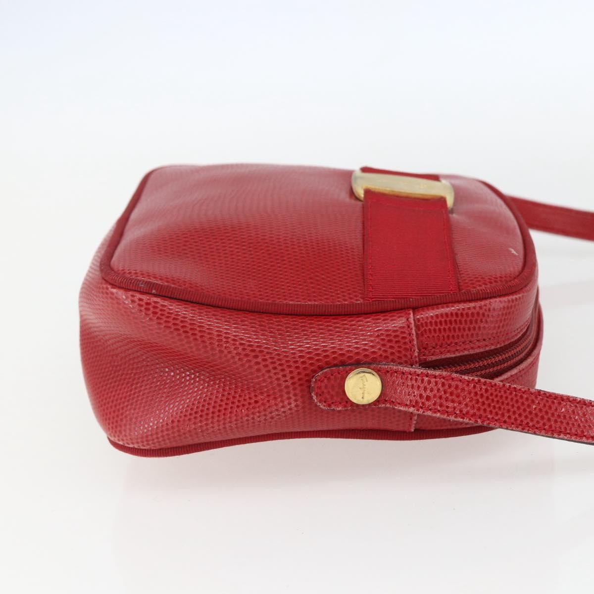 Salvatore Ferragamo Vara Bow camera Shoulder Bag Leather, RED, LEATHER, Shoulder bag