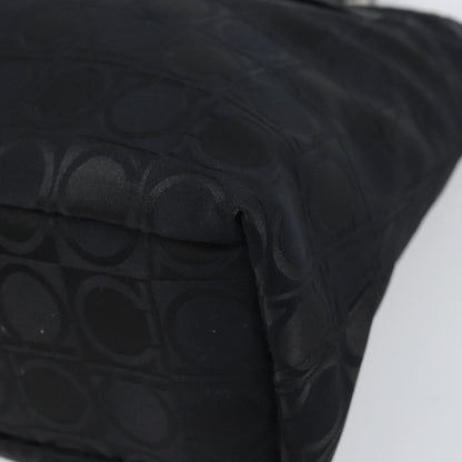 Salvatore Ferragamo Gancini Tote Nylon, BLACK, NYLON, Tote bag