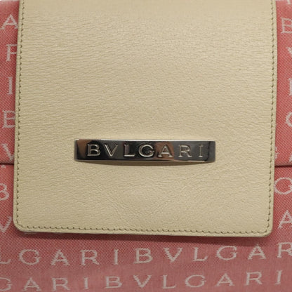 Bvlgari B.Zero1 Logomania Bag Canvas with Leather, PINK, CANVAS, Shoulder bag