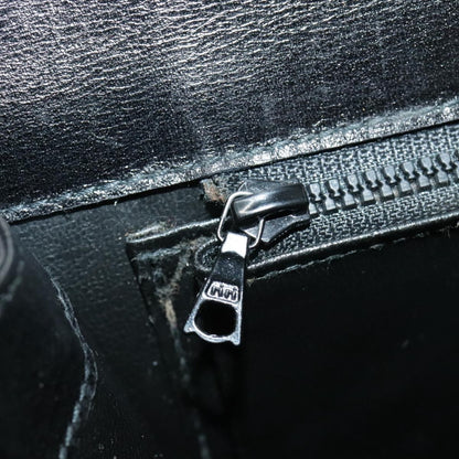 Celine Shoulder Bag Leather, BLACK, LEATHER, Shoulder bag