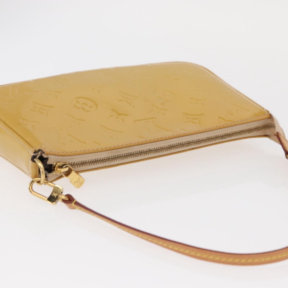 Louis Vuitton Pochette Accessoires NM Monogram Vernis, YELLOW, PATENT_LEATHER, Clutche & pouche