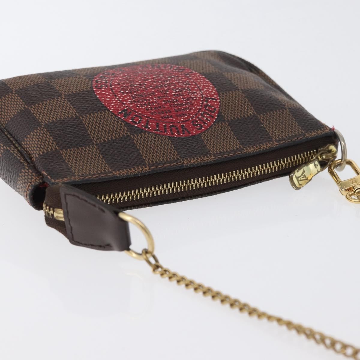 Louis Vuitton Pochette Accessoires Limited Edition Damier, BROWN, CANVAS, Clutche & pouche
