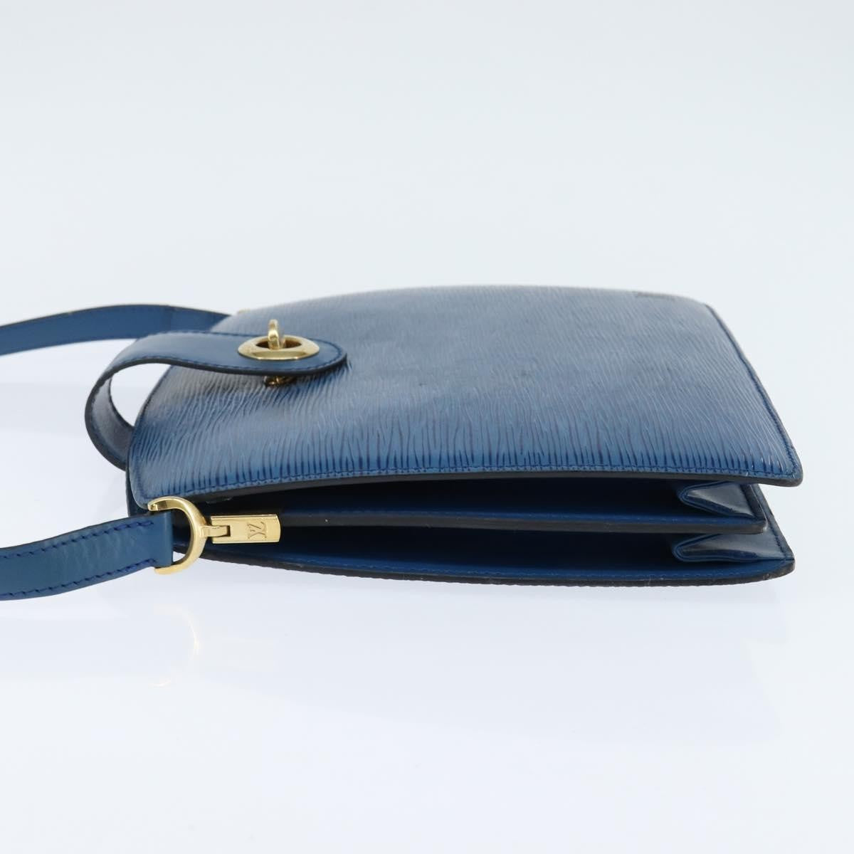 Louis Vuitton Capucines Shoulder Bag Epi Leather, BLUE, LEATHER, Shoulder bag