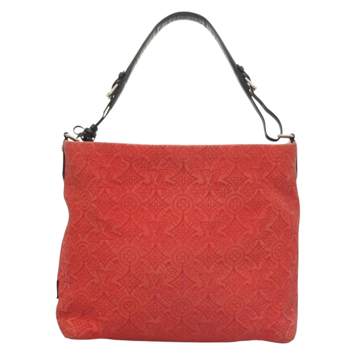 Louis Vuitton Antheia Hobo Leather, RED, LEATHER, Shoulder bag