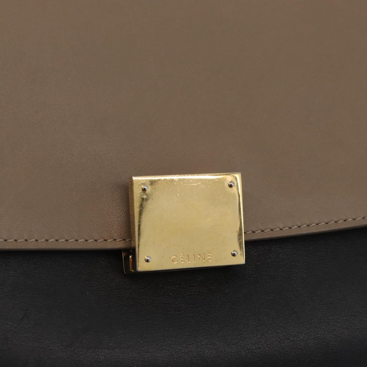 Celine Trapeze Bag Leather with Suede, Multicolour, Leather, Handbag