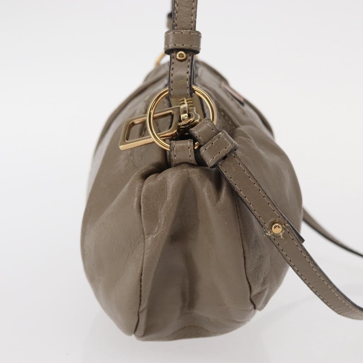 Chloe Vintage Shoulder Bag Leather, BEIGE, LEATHER, Shoulder bag