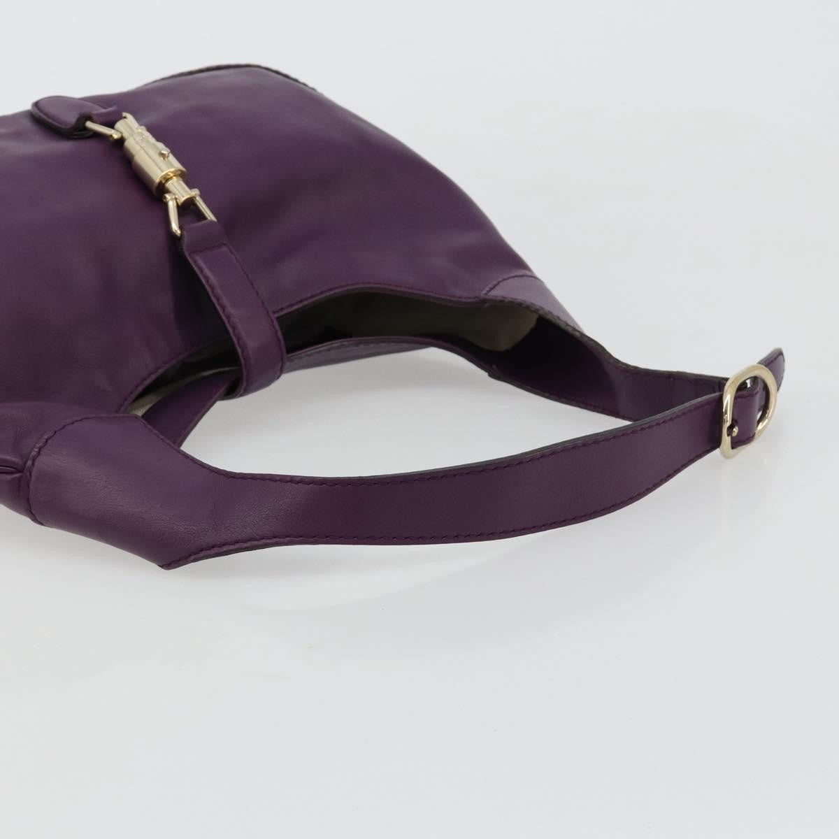 Gucci Jackie Original Shoulder Bag Leather, Purple, Leather, Handbag
