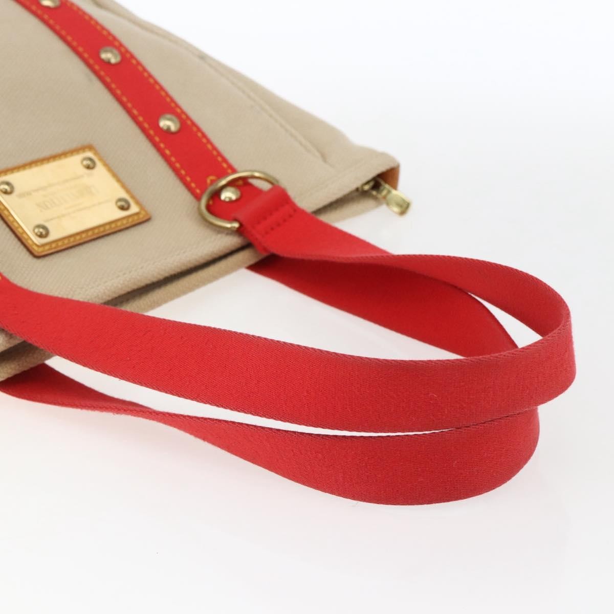 Louis Vuitton Antigua Tote Canvas, BEIGE, CANVAS, Tote bag