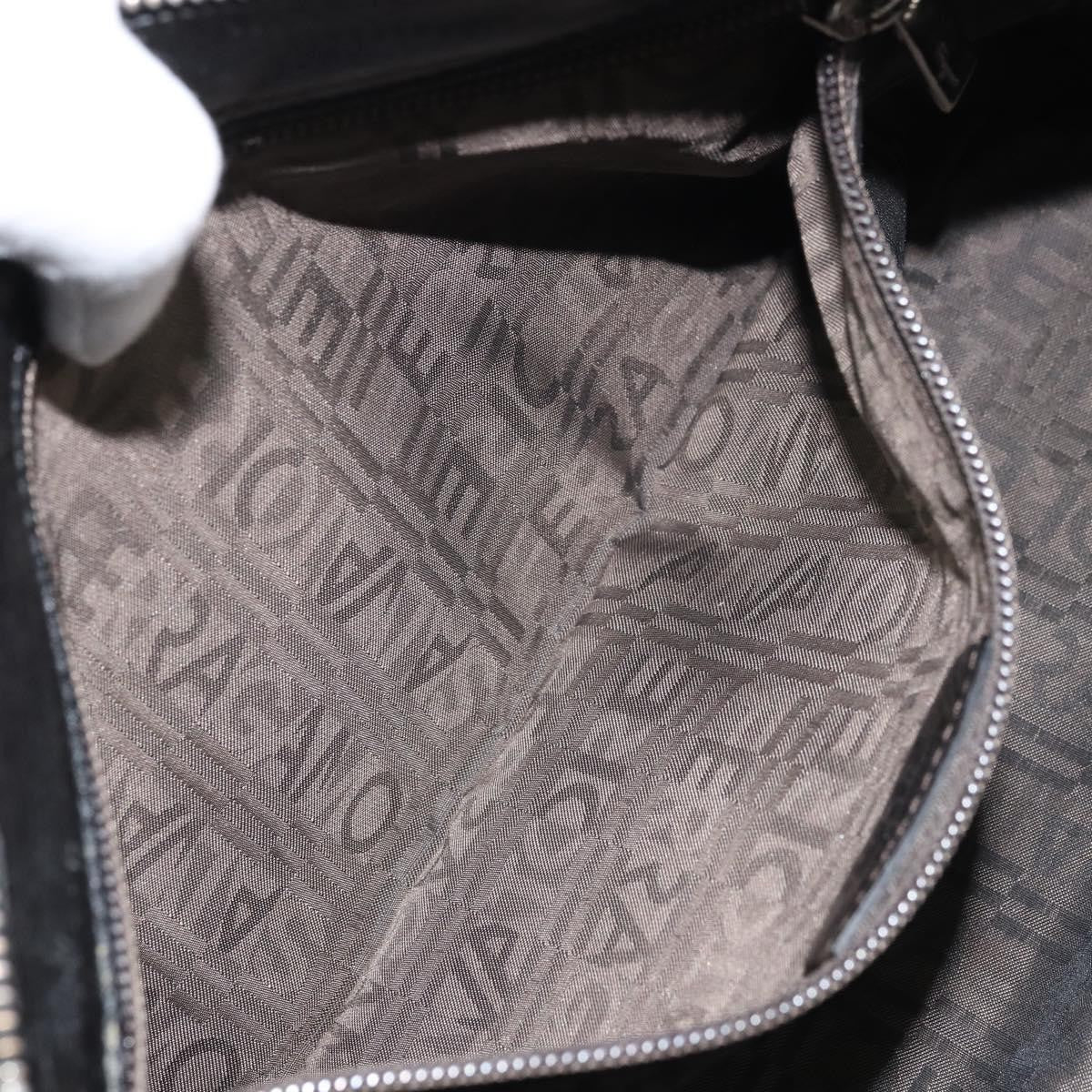 Salvatore Ferragamo Gancini handbag Leather, Black, Leather, Handbag