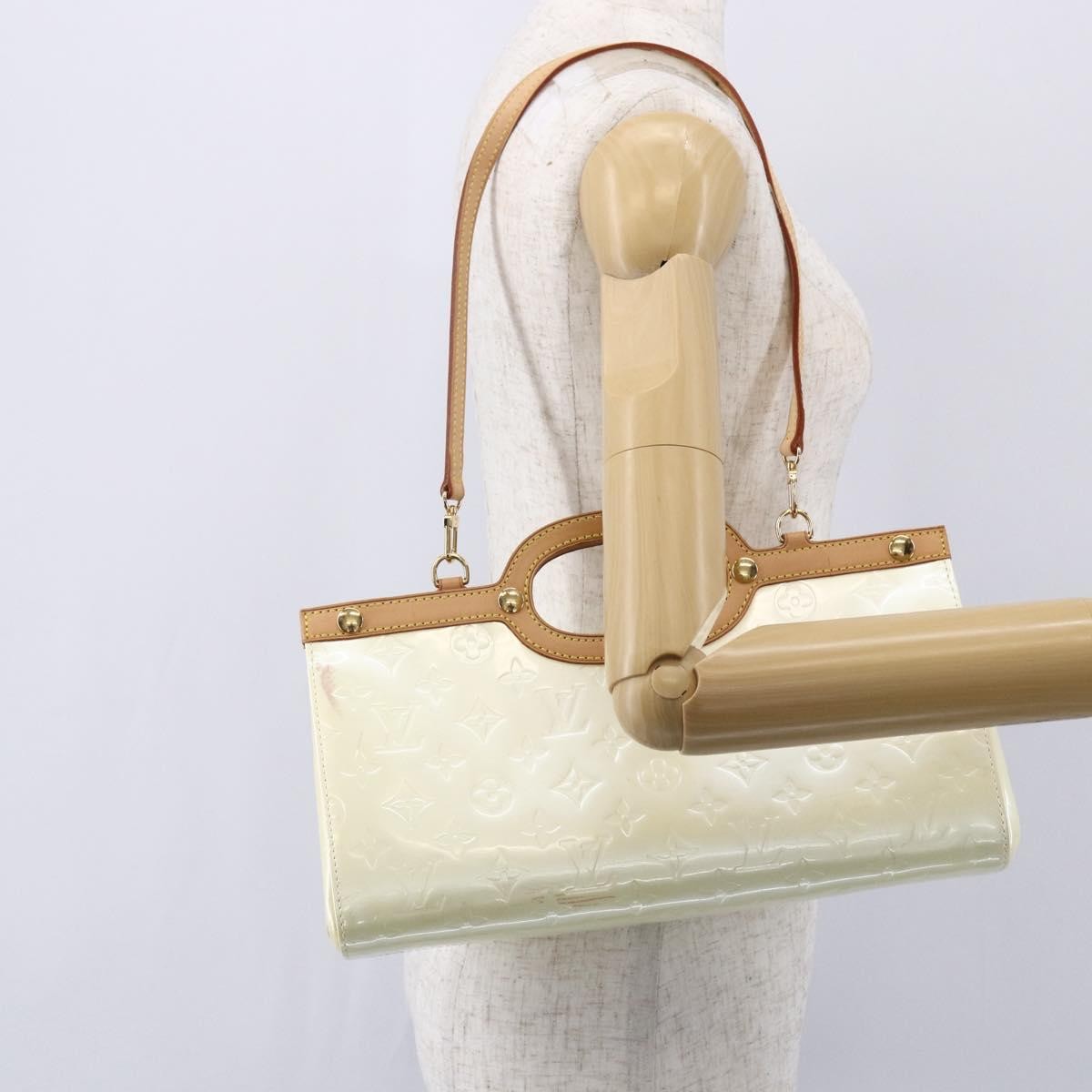 Louis Vuitton Roxbury Drive Handbag Monogram Vernis, BEIGE, PATENT_LEATHER, Handbag