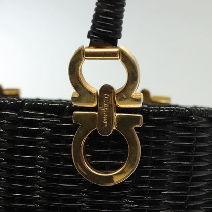 Salvatore Ferragamo Gancini mini handbag Wood, BLACK, WOOD, Handbag
