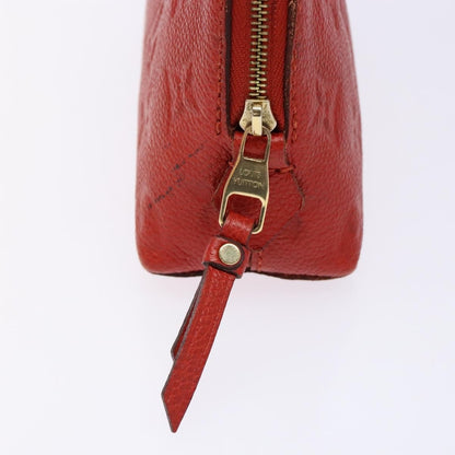 Louis Vuitton Cosmetic Pouch Monogram Empreinte Leather, RED, LEATHER, Toiletry Case
