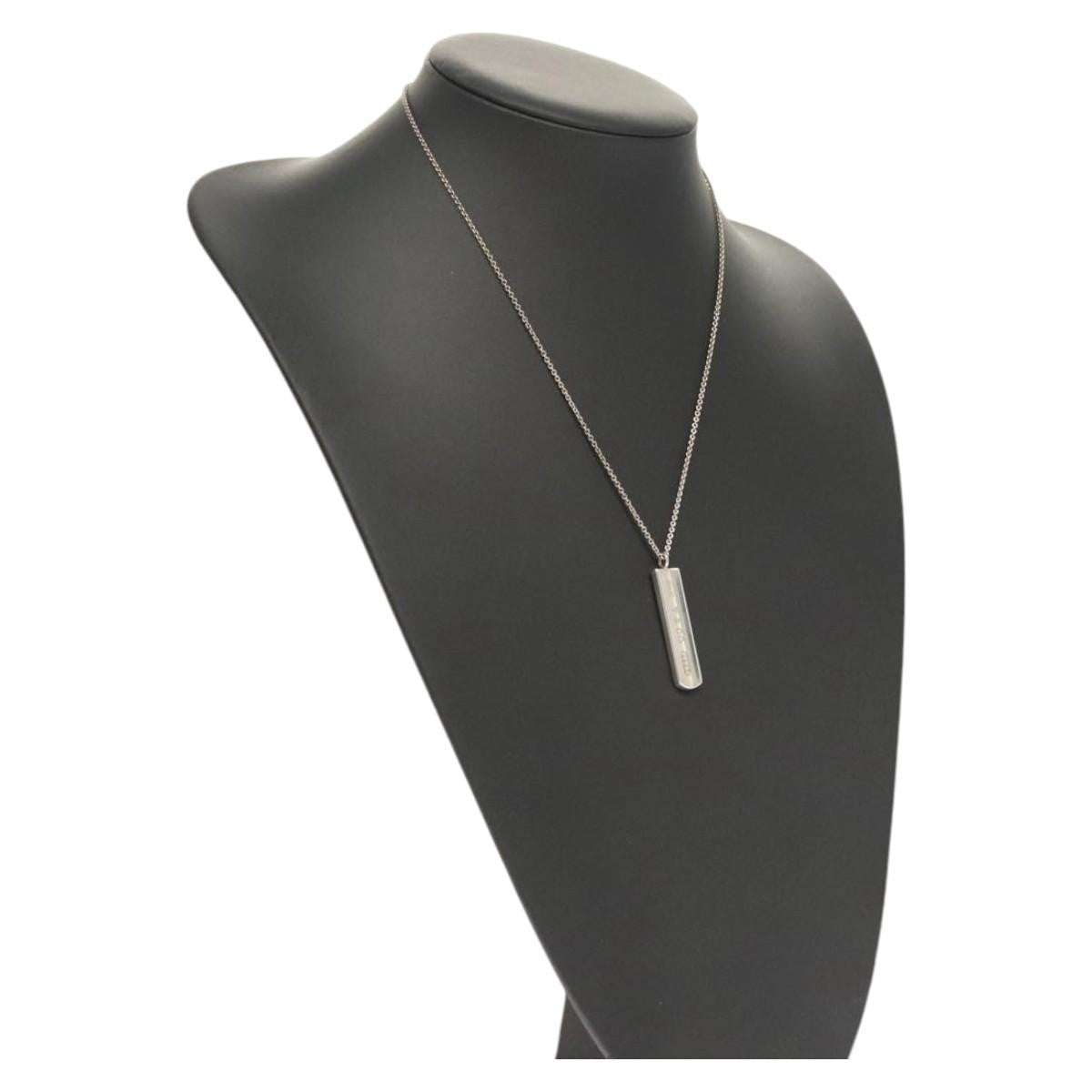 Tiffany & Co. Bar 1837 Pendant necklace Silver 925, SILVER, SILVER, Necklace