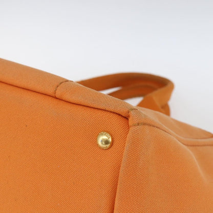Prada Canapa Tote Canvas, ORANGE, CANVAS, Tote bag