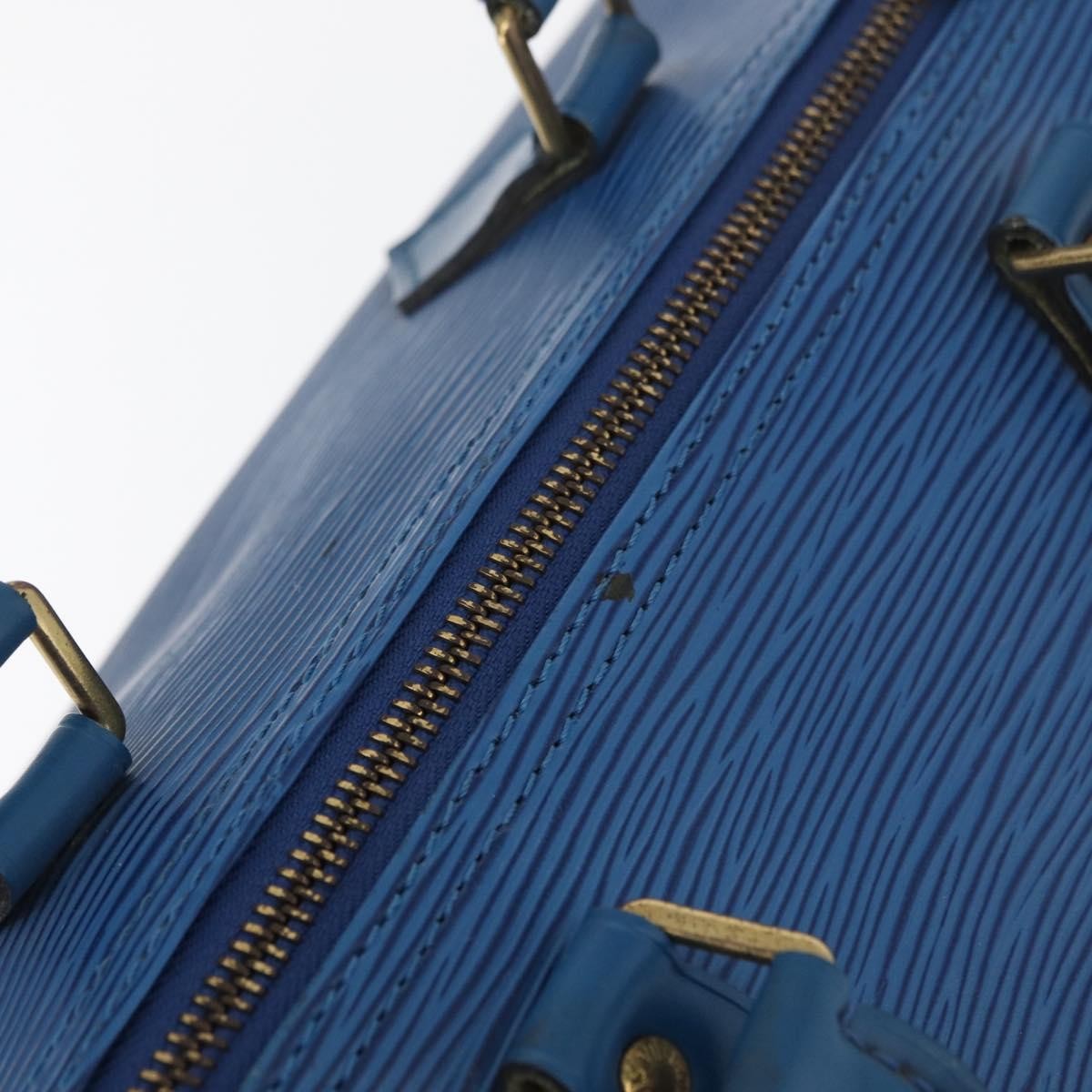 Louis Vuitton Speedy Handbag Epi Leather, Blue, Leather, Handbag