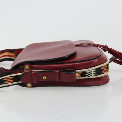 Christian Dior Diorodeo Flap Bag Leather, Red, Leather, Shoulder Bag