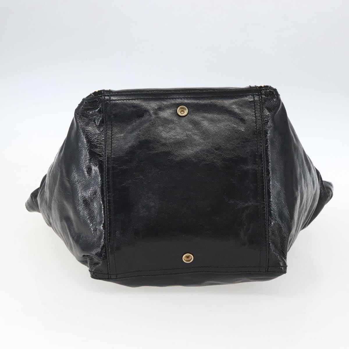 Saint Laurent Downtown Handbag Patent, BLACK, PATENT_LEATHER, Tote bag