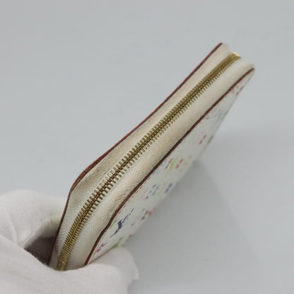 Louis Vuitton Porte-Monnaie Zippy Wallet Monogram Multicolor, White, Canvas, Wallet