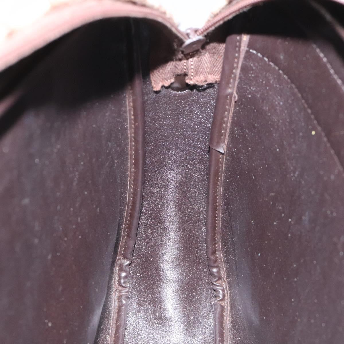 Christian Dior Vintage Trotter Shoulder Bag Canvas, BROWN, CANVAS, Shoulder bag