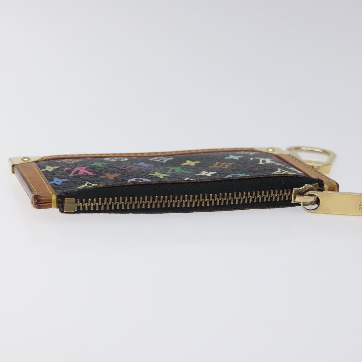 Louis Vuitton Pochette Clés Monogram Canvas, BLACK, CANVAS, Wallets