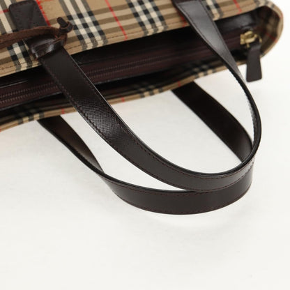 Burberry Nova Check Handbag Nova Check Canvas and leather, BEIGE, CANVAS, Handbag
