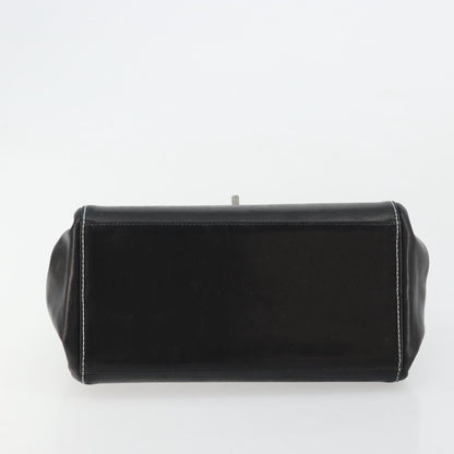 Chanel Chocolate Bar Accordion Reissue Flap Bag Quilted Lambskin, Black, Leather, Handbag