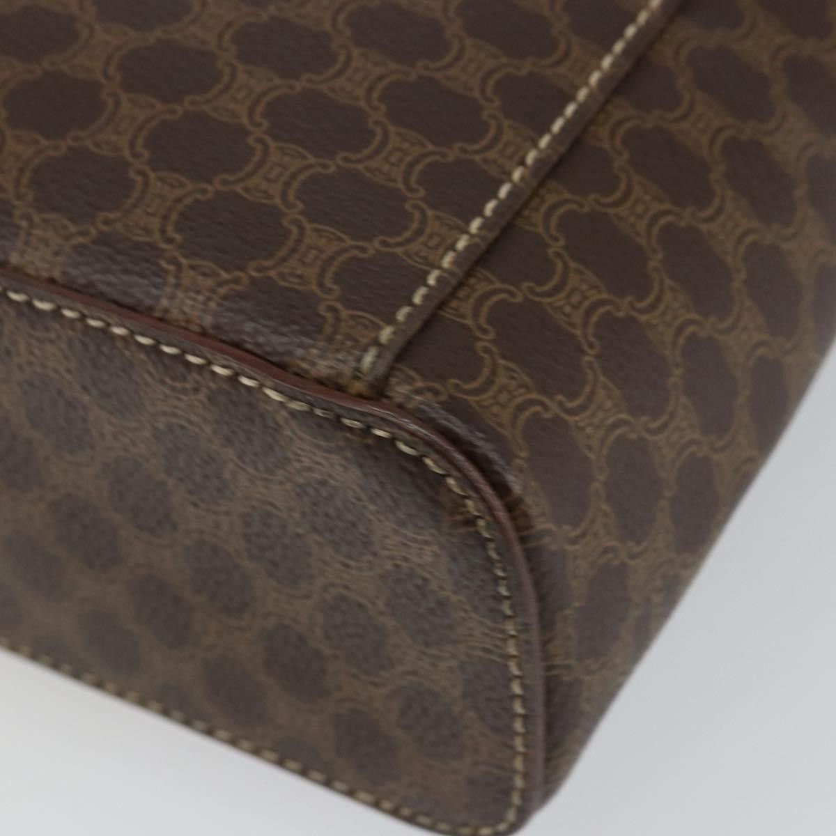 Celine Macadam Vanity Bag Canvas, BROWN, CANVAS, Travel bag