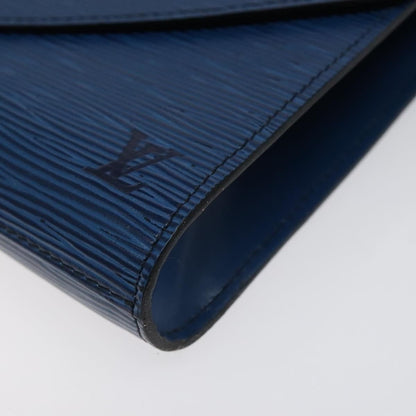 Louis Vuitton Art Deco Clutch Epi Leather, BLUE, LEATHER, Clutche & pouche