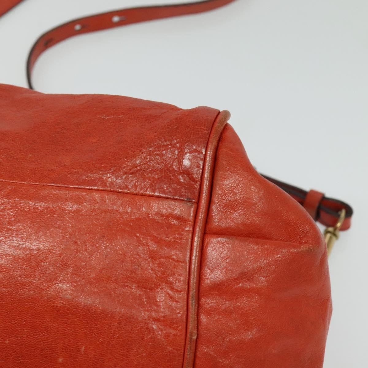 Chloe Ethel Handbag Leather, ORANGE, LEATHER, Handbag