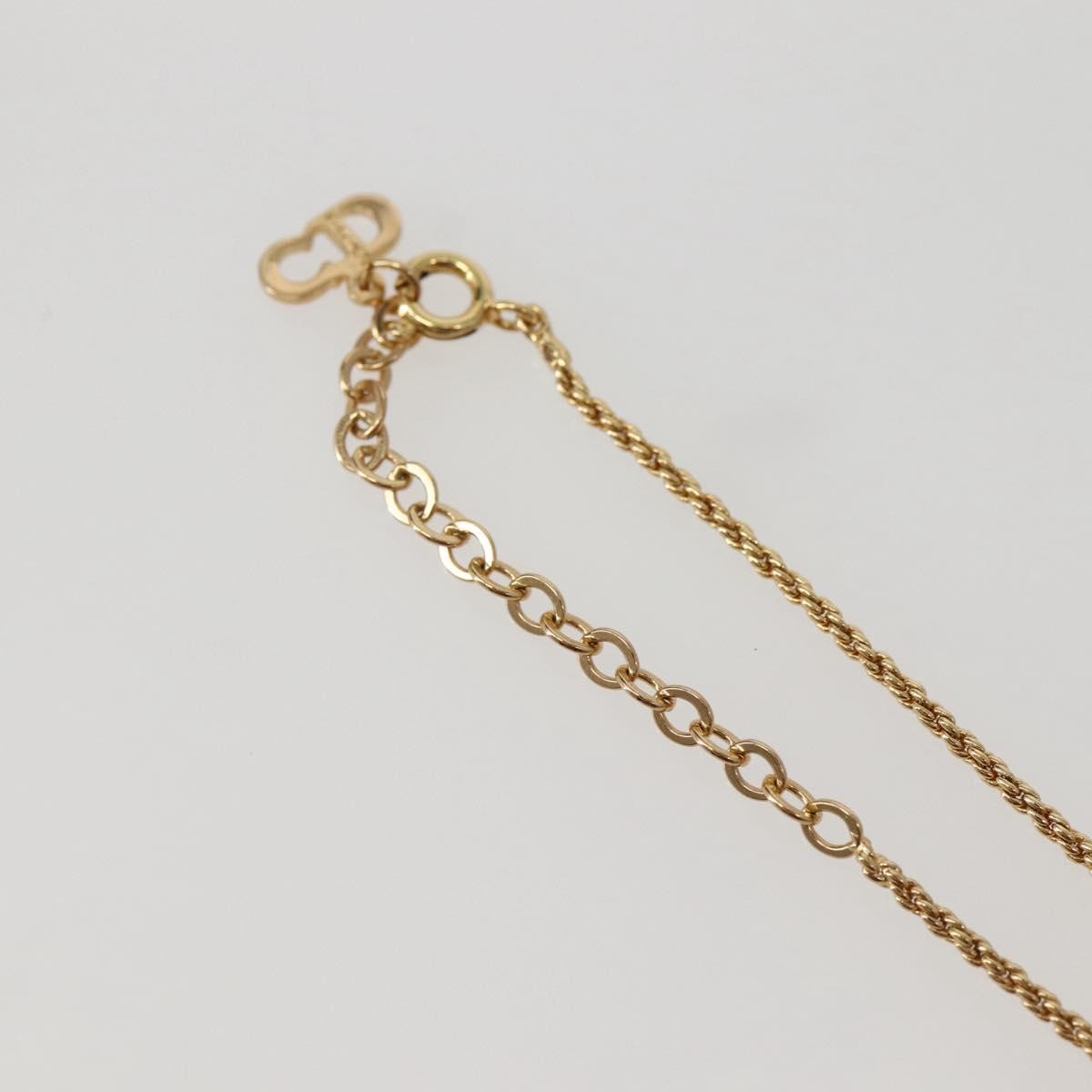 Christian Dior CD Pendant Necklace Metal, GOLD, METAL, Necklace