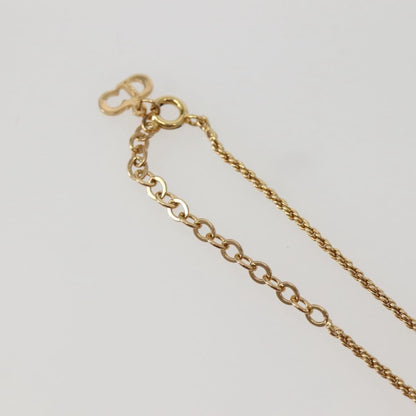 Christian Dior CD Pendant Necklace Metal, GOLD, METAL, Necklace
