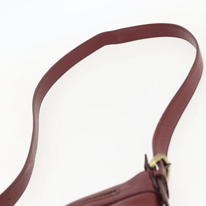 Burberry Vintage Shoulder Bag Leather, RED, LEATHER, Shoulder bag