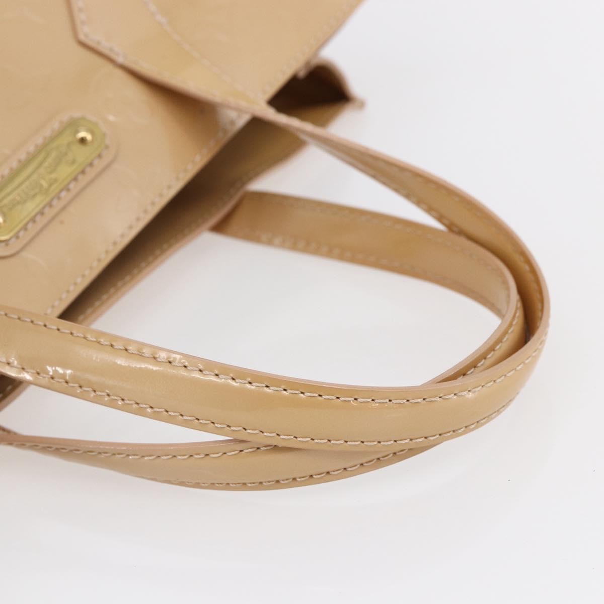 Louis Vuitton Wilshire Handbag Monogram Vernis, BEIGE, PATENT_LEATHER, Handbag